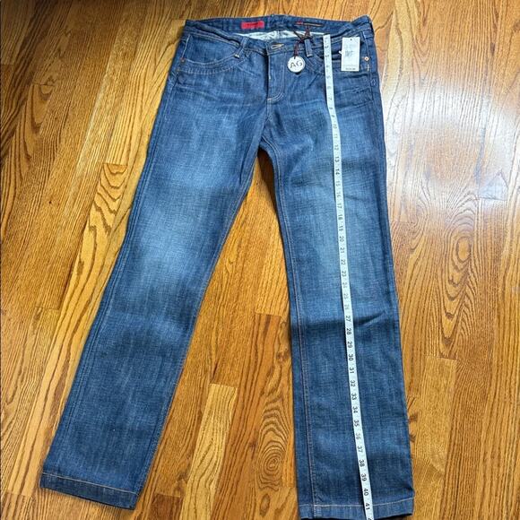 AG Adriano Goldschmied Blue Straight Leg Jeans. Size 31.  NWT. Y2K vintage - Picture 1 of 8